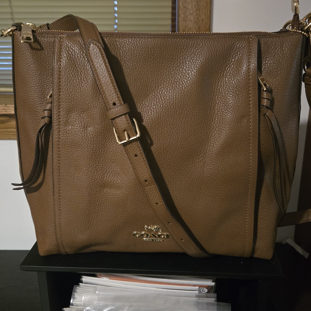 Coach Brown Leather Shoulder Bag